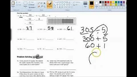 Math 4 6  Division using the  Distributive Property