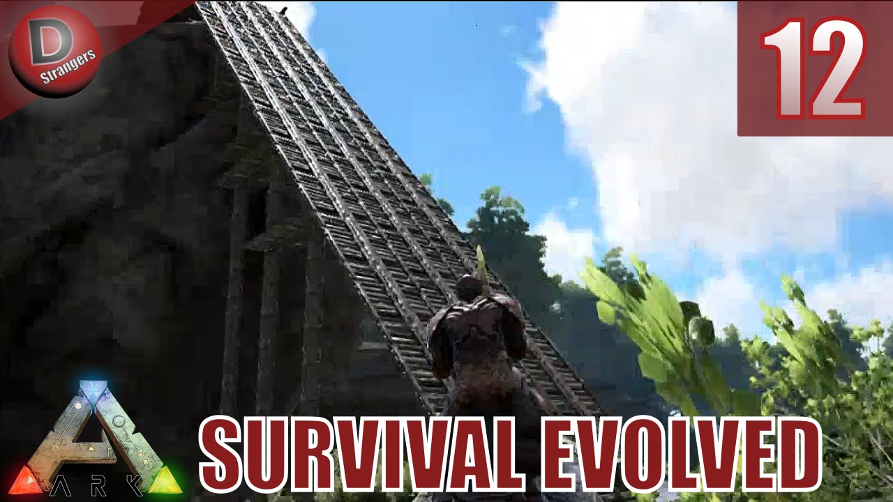 ARK Survival Evolved EPIC BRIDGE & GRAPPLE SKILLZ!!! S1E12