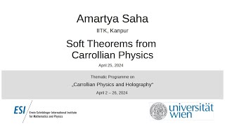 Amartya Saha - Soft Theorems from Carrollian Physics