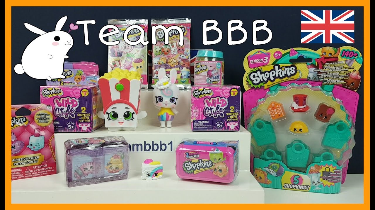 SHOPKINS 9! Series 9 NEW! Wild Style Pet pods SPK Squad Food Fair Funko Pop Trading cards lunch box