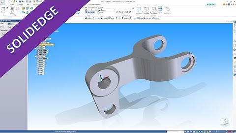 7.2 Gelenkgabel - Joint Fork - SolidEdge 2022 Training - Part Design