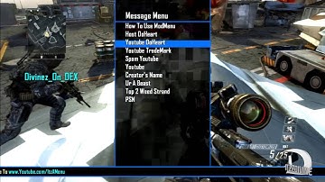 [PS3] Project ItzAMenu V2 Black Ops 2 GSC Mod Menu [1.19]