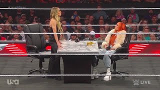 Becky Lynch & Trish Stratus Contract Signing