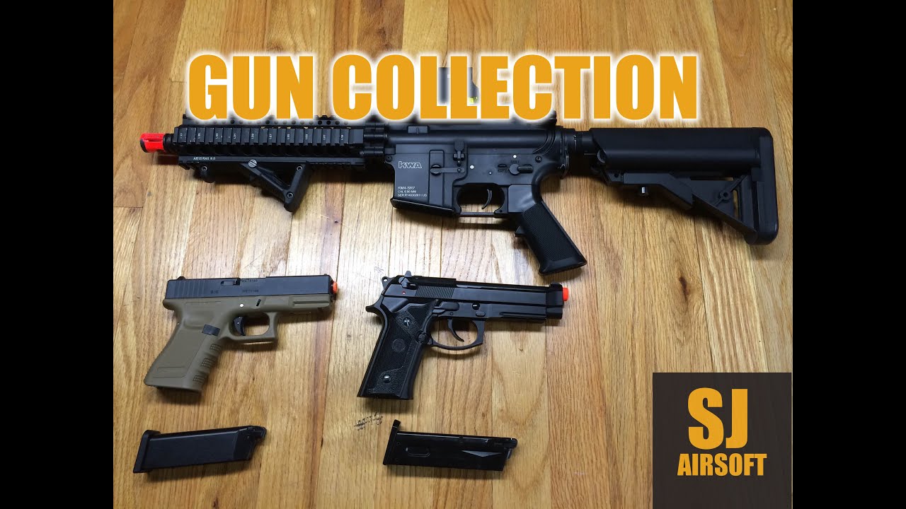 Airsoft Gun Collection Part 2 Kwa Krytac We Kjw Ef Youtube