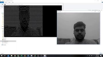 Realtime webcam stream conversion to ASCII using opencv and python