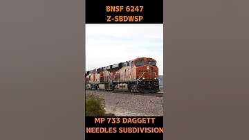 BNSF 6247 EB Z-SBDWSP 1-19-2024 #bnsfrailfan #railway #automobile