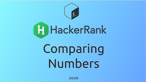 #6 Comparing Numbers | HackerRank Linux Shell #shell #c #java #shellscripting  #hackerrank