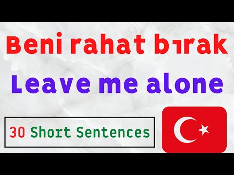 30 Short Sentences in Turkish | Animated