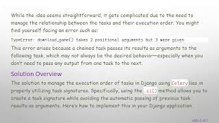 Chaining Tasks with Django's post_save Signal: Solving Common Errors in Celery