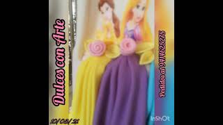 Princesas Torta en Fondant 2D