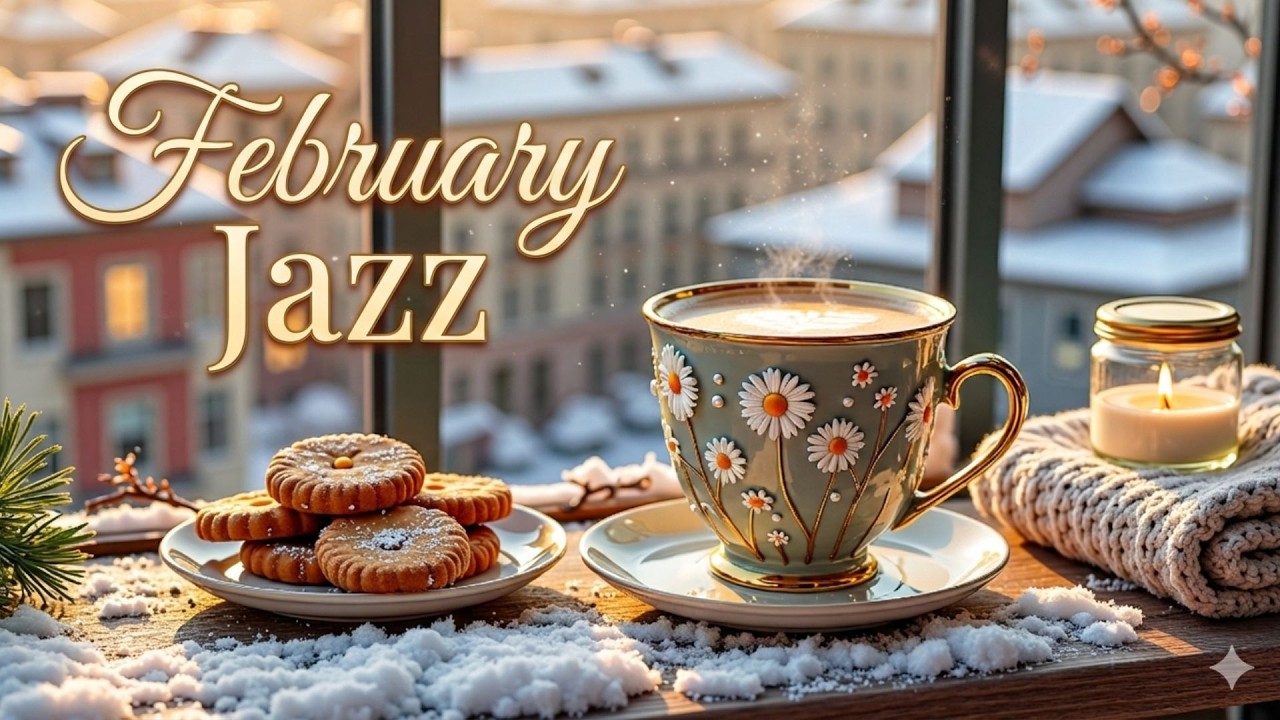 February Jazz ☕ Positive Morning Jazz Cafe Music & Spring Bossa Nova Piano for Work, Study, Relax