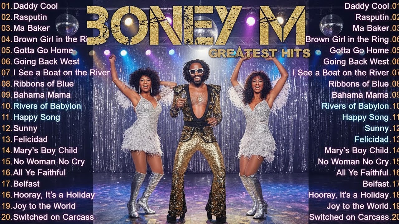 Best of Boney M Greatest Hits Full Album 2026 - Disco 70s & 80s - Daddy Cool, Rasputin, Sunny #m24