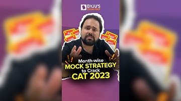 🤔 CAT 2023 Mock Strategy by Gautam Bawa | CAT Mock Strategy | BYJU