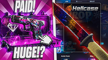 CHEAP CASE GAVE ME EXPENSIVE KNIFE !!! - HELLCASE PROMO CODE 2025