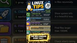 Linux Tips in 30 Seconds 🤯 | Commands Every Hacker Uses