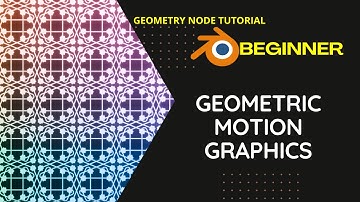 Simple Geometric Motion Graphics Tutorial for Beginners in Blender | #geometrynodes