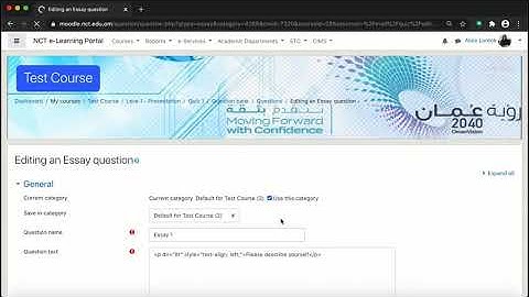 How Participants Can Record an Audio and Submit as Answer (Attachment) to Moodle Quiz