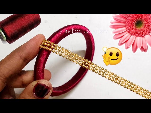 How To Make Silk Thread Bracelet At Home | DIY Bracelet For Girls | Silk  Thread Bracelet New Design -… | Silk thread earrings, Thread bracelets, Silk  thread jewelry