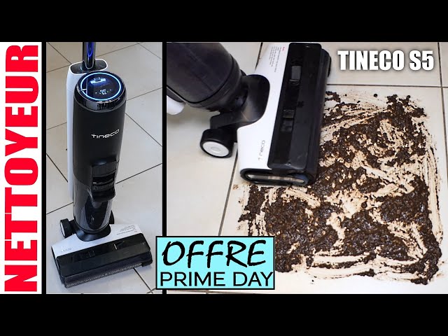 TINECO Floor One S5 PRO nettoyeur de sol laveur & aspirateur sans fil Ecran  LED Auto Nettoyage Wifi 