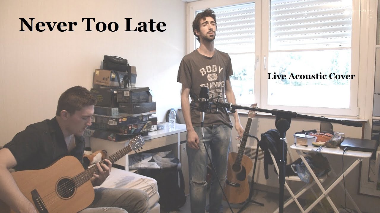 Three Days Grace - Never Too Late ( LIVE Acoustic Vocal and Guitar Cover)