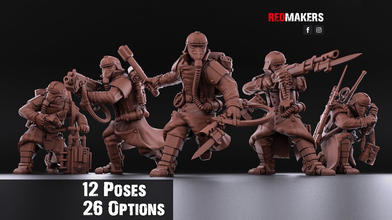 Death Division - Kill Squad - Imperial Force. Models for 3D printing ...