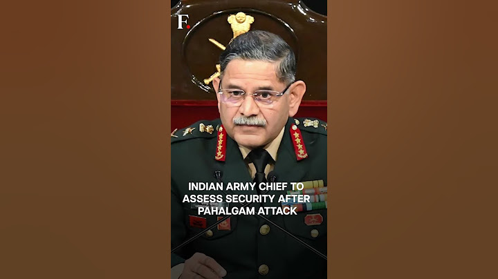 Indian Army Chief Visits Srinagar After The Pahalgam Terror Attack | Subscribe to Firstpost | N18G