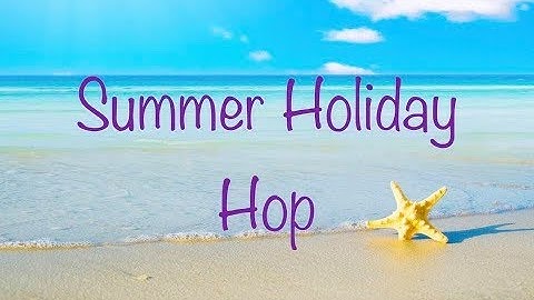 Summer Holiday Hop / Scrapbook Layout embossing / Scrapbooking Mixed Media