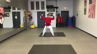 Red Belt 2nd Degree Form Toi Gye, combat speed