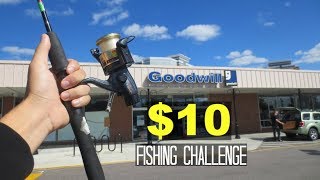 $10 Thrift Store Fishing Challenge!! (Unexpected!)