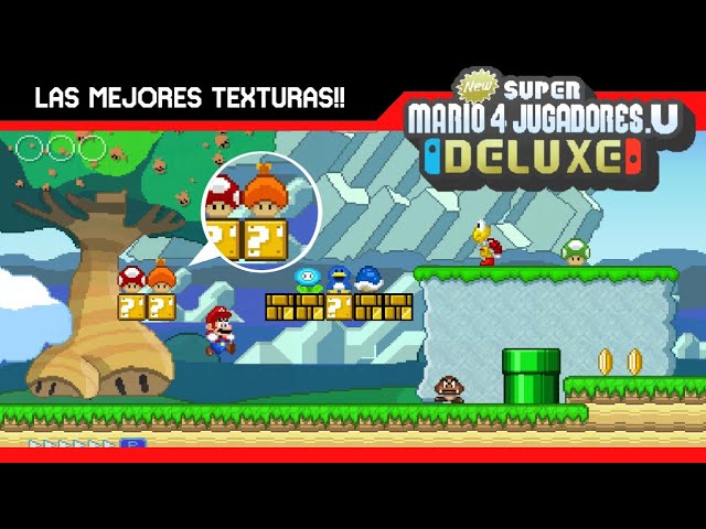 Super Mario 4 Jugadores - Texturas - Super Mario World HD Rev.4