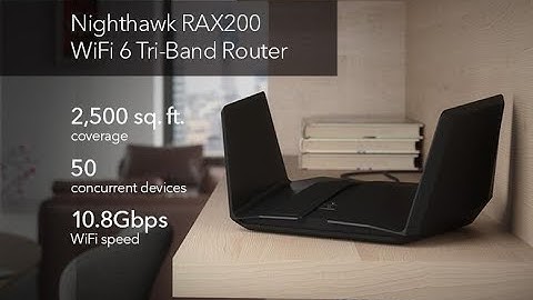 NETGEAR Nighthawk WiFi 6 Router (RAX200) 12-Stream Gigabit Router AX11000 Tri-Band Wireless