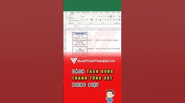 Cách tách dòng thành từng cột riêng biệt trong Excel #daotaotinhoc #tinhocvanphong #excel