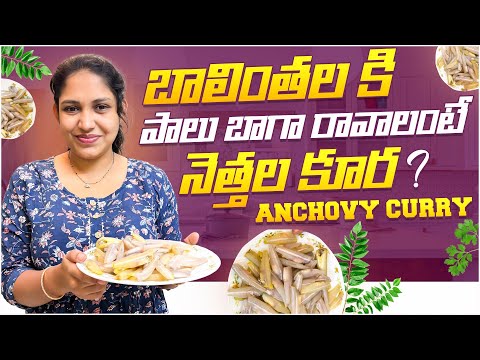 బాలింతలకి పాలు బాగా రావాలంటే నెత్తలు కూర తినాలి | Anchovy Curry Full Recipe | నెత్తలు కూర విధానం