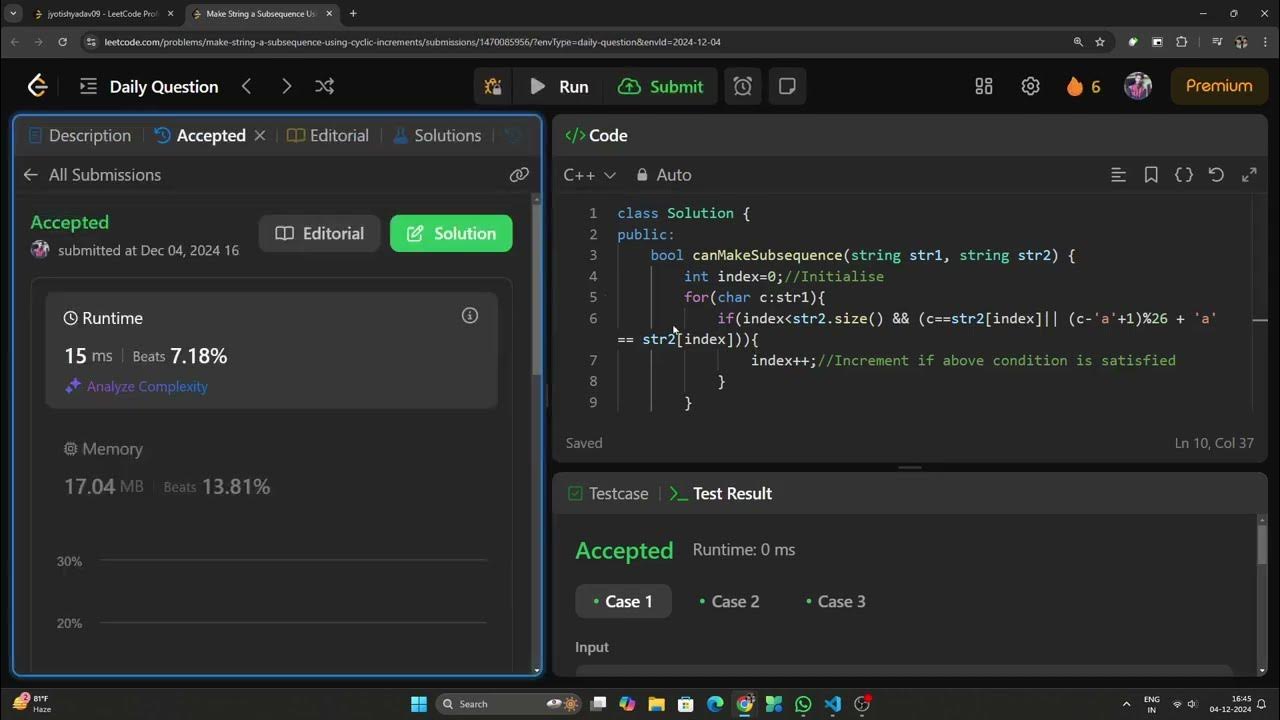 "LeetCode Daily Challenge 🚀 | Can You Solve This Subsequence Puzzle? 🤔 ...