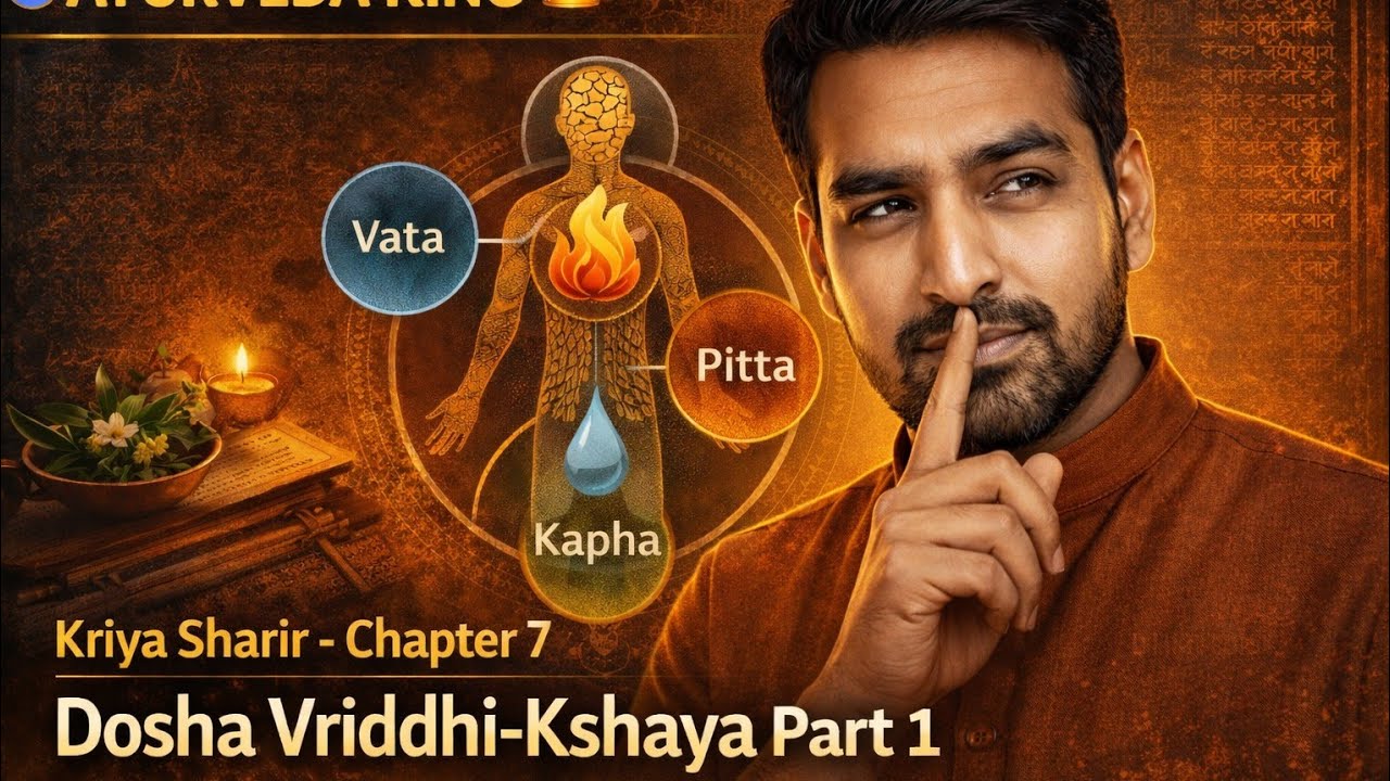 Chapter 7 Dosha Vriddhi Kshaya part 1 | Ayurveda Nidan | Symptoms & Causes | Charaka Samhita | BAMS