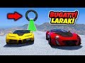 Bugatti vs Laraki Arabalar 4 Farklı Uçma Parkuruna Gidiyor - GTA 5