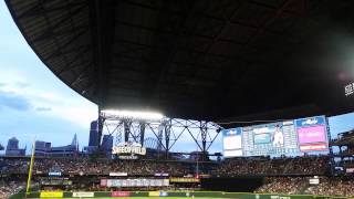 Time lapse of Safeco field roof closing.