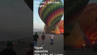 🇪🇬Egypt Luxor - Hot air balloon flight over the temple of Hatshepsut 🇪🇬#egypt #travelvlog