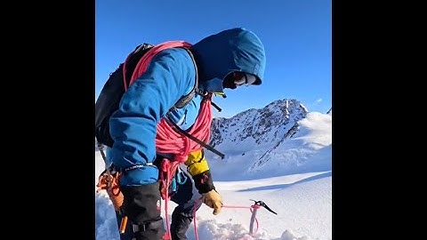 Ice Axe Belay Technique