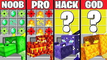 Minecraft Battle: SUPER DRAGON CRAFTING CHALLENGE - NOOB vs PRO vs HACKER vs GOD ~ Animation