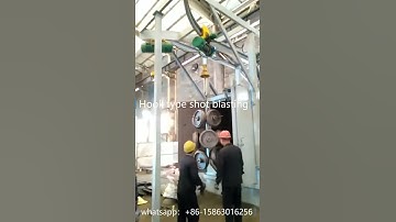 Hook type shot blasting machine