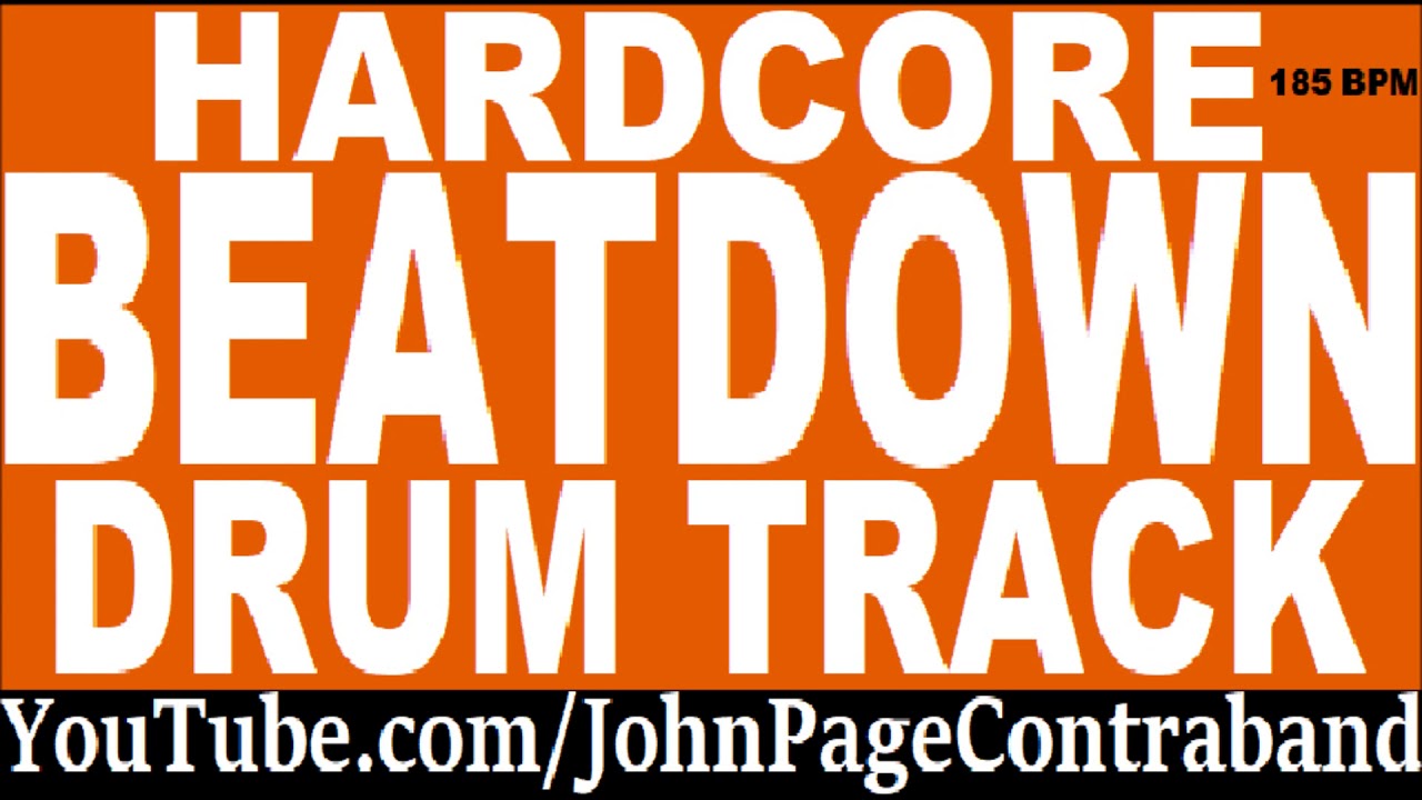 Beatdown Hardcore Drum Backing Track for Guitar Bass Players YouTube