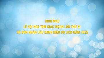 KHAI MẠC LỄ HỘI HOA TAM GIÁC MẠCH LẦN THỨ XI VÀ ĐÓN NHẬN CÁC DANH HIỆU DU LỊCH NĂM 2025