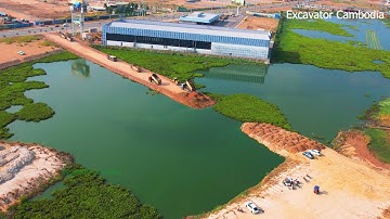 SHANTUI Bulldozer Register Connect New Road & A Lot Of TRAGO Dump Truck Delivery Express Soil Stone