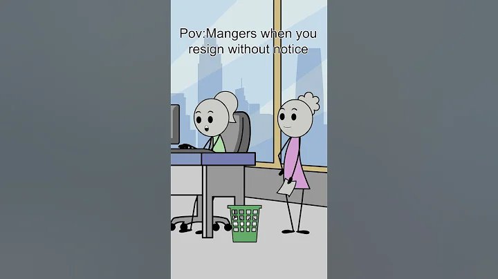 Managers when you resign without notice #shorts  #animation #comedy #humor #viral  #memes