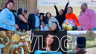 Vlog : LIFE LATELY , lunch with the girls, graduation ceremony, gym + more | Let the be Khanyi