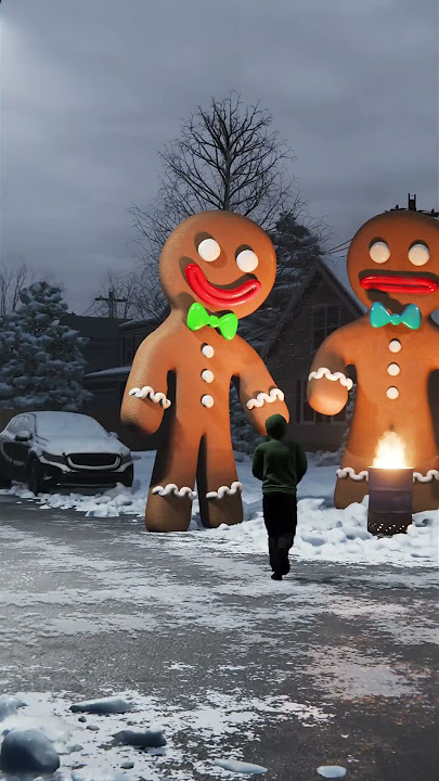 He can catch you, he's the Gingerbread Man! 🍪 #shorts #horror #christmas