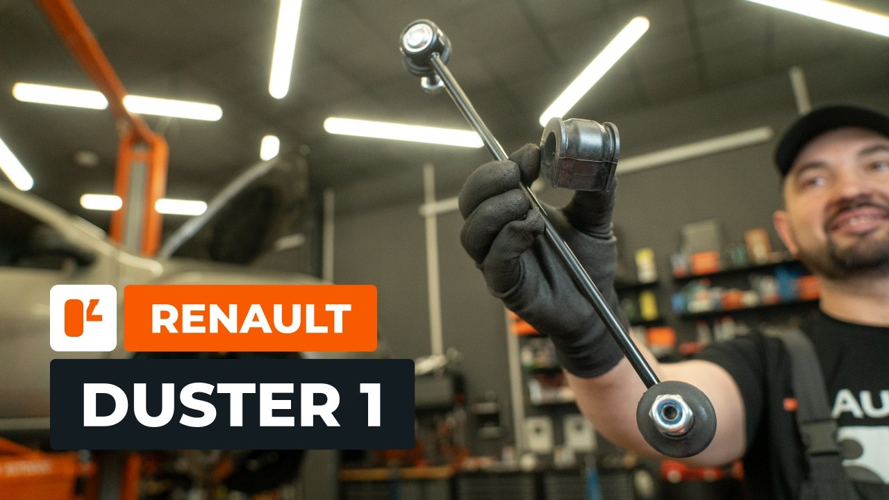 Come cambiare biellette e boccole della barra stabilizzatrice posteriore sulla RENAULT DUSTER 1