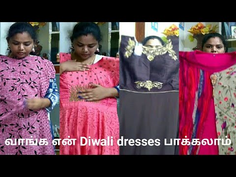 Shopping haul tamil | my Diwali dresses | Anarkali top collections | Diwali special video