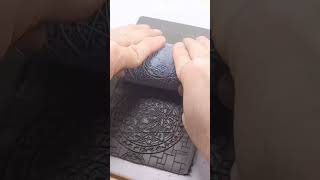 Do THIS to make Texture Rolling EASY! #3dprinting #clay #texturerollers